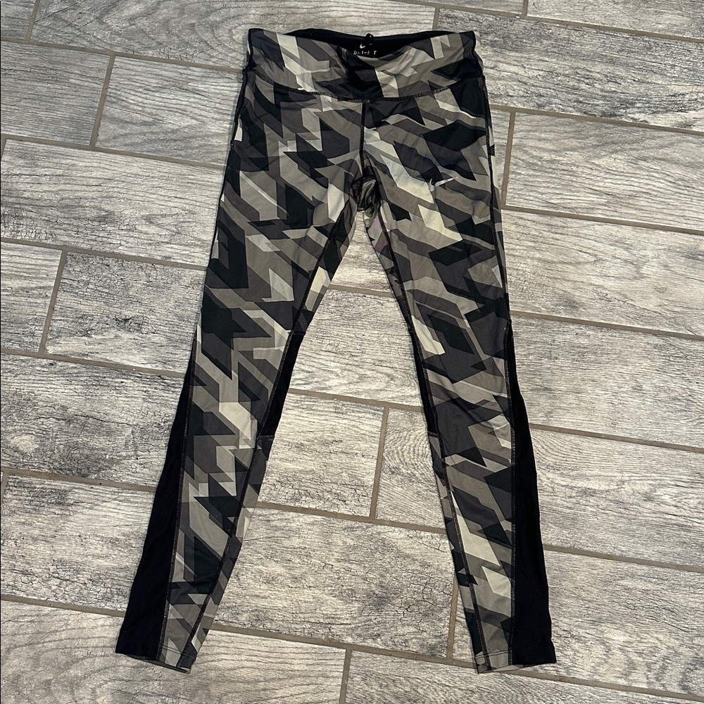 Nike Dri-FIT Black and Gray Leggings